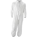 MALT ProMax Coverall - Recommended for: Chemical, Painting, Food Processing, Pesticide Spraying, Asbestos Abatement - Medium Size - Zipper Closure - Polyolefin - White - 25 / Carton 1 thumbnail image
