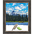 Amanti Art Picture Frame, 19" x 23", Matted For 16" x 20", Bark Rustic Char Narrow
