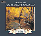 LANG Monthly Wall Calendar, 13 3/8" x 12", Four Seasons, January-December 2016