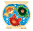 Melissa & Doug Fish Bowl 3-Piece Jumbo Knob Puzzle 1 thumbnail image