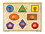 Melissa & Doug Large Shapes 8-Piece Jumbo Knob Puzzle 1 thumbnail image