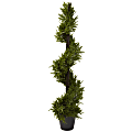 Nearly Natural 39"H Plastic Rosemary Spiral Tree With Pot 1 thumbnail image