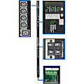 Tripp Lite PDU 3-Phase Switched 240V/230V/220V 28.8kW 24 C13 6 C19 Vertical 0URM - 24 x IEC 60320 C13, 6 x IEC 60320 C19 - 28.80 kVA - 0U Vertical Rackmount"