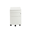 Eurostyle Floyd 23"D Lateral 3-Drawer Commerical Rolling File Cabinet, White