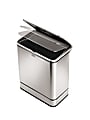 simplehuman® Brushed Stainless Steel Rectangular Sensor Can, 14.5 Gallons, Silver 1 thumbnail image