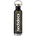 Custom Spirit Plastic Promotional Water Bottle With Metal Base And Bamboo Lid, 27 Oz 1 thumbnail image