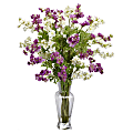 Nearly Natural 24"H Silk Dancing Daisy Flower Arrangement With Vase 1 thumbnail image