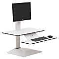 Lorell® E-Motion Electric Sit-To-Stand Desk Riser, White