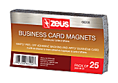 Baumgartens® Business Card Magnets, 2" x 3 1/2", Black, Pack Of 25 1 thumbnail image