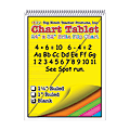 Top Notch® Brite Chart Tablets, 24" x 32", Unruled, Assorted Colors, Pack Of 2