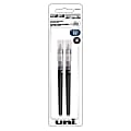 uni-ball® Vision™ Elite™ Liquid Rollerball Pen Refills, Bold Point, 0.8 mm, Blue/Black Ink, Pack Of 2