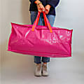 Dormify Woven Polypropylene Storage Duffle Bag, 13"H x 29-1/8"W x 14-1/4"D, Hot Pink
