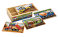 Melissa & Doug Construction Puzzles In A Box, Pack Of 4 1 thumbnail image