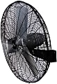 Vie Air 30" Tilting Heavy-Duty Wall-Mountable Pedestal Fan, Black