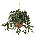 Nearly Natural 26"H Silk English Ivy Hanging Basket