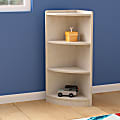 Flash Furniture Bright Beginnings Commercial Grade Wooden Classroom Corner Storage Unit With Rounded Front Edges, Beech - MKKE24039 1 thumbnail image