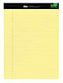 Office Depot® Brand Sugar Cane Paper Perforated Pads, 8 1/2" x 11 3/4", 50 Sheets, Canary, Pack Of 12 Pads