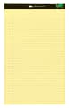 Office Depot® Brand Sugar Cane Paper Perforated Pads, 8 1/2" x 14", 50 Sheets, Canary, Pack Of 12 Pads