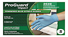 ProGuard General-purpose Disposable Nitrile Gloves, Small, Blue, Box Of 100