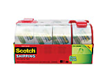 Scotch® Sure Start Shipping Tape With 2 Dispensers, 3" Core, 1 7/8" x 54.6 Yd., Pack Of 8