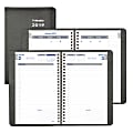 Blueline® Net Zero Carbon Daily Planner, 8" x 5", 50% Recycled, FSC Certified, Black, January to December 2019
