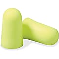 3M, E-A-Rsoft Yellow Neon Foam Earplugs, Uncorded, Large, Polybag, NRR 33 1 thumbnail image