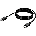Belkin DP 1.2a to DP 1.2a Video KVM Cable - First End: 1 x DisplayPort 1.2a Digital Audio/Video - Male - Second End: 1 x DisplayPort 1.2a Digital Audio/Video - Male - Gold Plated Connector - Black 1 thumbnail image