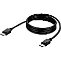 Belkin DP 1.2a to DP 1.2a Video KVM Cable - First End: 1 x DisplayPort 1.2a Digital Audio/Video - Male - Second End: 1 x DisplayPort 1.2a Digital Audio/Video - Male - Gold Plated Connector - Black