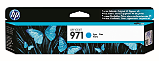 HP 971 Cyan Ink Cartridge, CN622AM