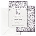 Custom Shaped Event Invitations With Envelopes, Confetti Grand Opening, 5" x 7", Box Of 25 Invitations