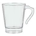 Amscan Premium Plastic Coffee Mugs, 8 Oz, Clear, 16 Mugs Per Pack, Case Of 2 Packs 1 thumbnail image