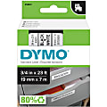 DYMO® D1 45803 Black-On-White Tape, 0.75" x 23' 1 thumbnail image