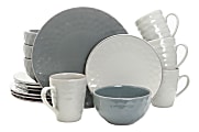 Elama 16-Piece Stoneware Dinnerware Set, Tahitian Pearl 1 thumbnail image