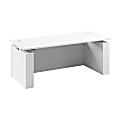 Stratus 72W x 30D Electric Height Adjustable Standing Desk with Modesty Panel, White, Standard Delivery 1 thumbnail image