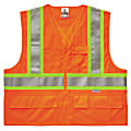 Ergodyne GloWear® Safety Vest, 2-Tone X-Back 8235ZX, Type R Class 2, Large/X-Large, Orange