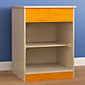 Flash Furniture Bright Beginnings Commercial Grade Wooden Kid's 2-Shelf Kitchen Cabinet, 20-1/2”H x 15-1/2”W x 15-1/2”D, Beech 1 thumbnail image
