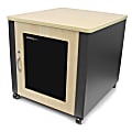 StarTech.com 12U Rack Enclosure Server Cabinet - 21.5 in. Deep - Soundproof - Wood Finish - For Server, A/V Equipment - 12U Rack Height x 18.30" Rack Width x 21.50" Rack Depth - Floor Standing - 3 Fan(s) - Wood, Tinted Glass, Steel, Steel