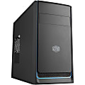 Line Cooler Master MasterBox E300L Computer Case - Mini-tower - Blue - Steel, Plastic - 6 x Bay - 1 x 4.72" x Fan(s) Installed - Micro ATX, Mini ITX Motherboard Supported - 2 x Fan(s) Supported 1 thumbnail image