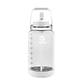 Takeya Motivational Tritan Straw Water Bottle, 64 Oz, White 1 thumbnail image