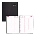 Brownline® Duraflex Weekly Planner, 8 1/2" x 11", 50% Recycled, FSC Certified, Black, January to December 2019