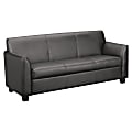 HON® Circulate™ Bonded Leather Tailored Sofa, Black