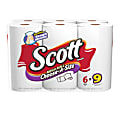 Scott® Mega 1-Ply Choose-A-Size Paper Towels, 102 Sheets Per Roll, Pack Of 6 Rolls 1 thumbnail image