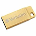 Verbatim 64GB Metal Executive USB 3.0 Flash Drive - Gold - 64 GBUSB 3.0 - Gold - Water Resistant 1 thumbnail image
