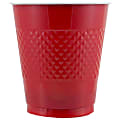 JAM PAPER Plastic Party Cups, 16 oz, Red, 20 Glasses/Pack 1 thumbnail image
