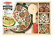 Melissa & Doug 64-Piece Pizza Party Wooden Pizza Set