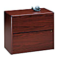 HON® 10700 36"W x 20"D Lateral 2-Drawer File Cabinet, Mahogany