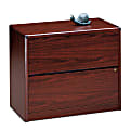 HON® 10700 36"W x 20"D Lateral 2-Drawer File Cabinet, Mahogany 1 thumbnail image