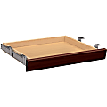HON® 10500 Angled Wood Center Drawer For 66" Workstation Desk Or Return, Mahogany