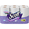 Scott Extra Soft Bath Tissue - 1 Ply - 4" x 4.50" - 400 Sheets/Roll - White - Soft, Absorbent, Unscented, Textured - For Bathroom - 48 / Carton 1 thumbnail image