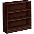 HON® 1870-Series Laminate Modular Shelving Bookcase, 3 Shelves (2 Adjustable), 36"H x 36"W x 11-1/2"D, Mahogany 1 thumbnail image
